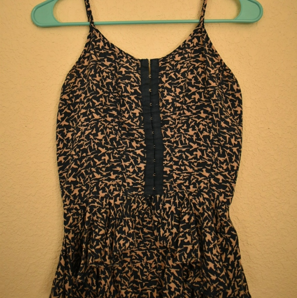 Boho corset style peplum top